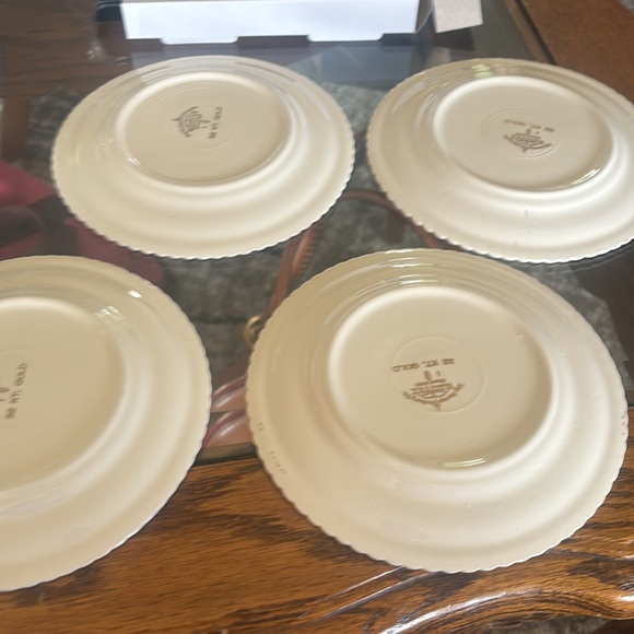 vintage Harker Pottery Co. plate from America beautiful  "The Courting Couple" - Picture 2 of 2